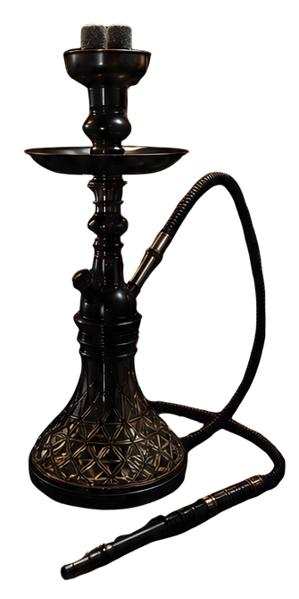 Premium hookah setup with fresh coals